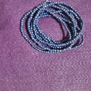NAVY BLUE 5-piece BEADED BRACELET SET